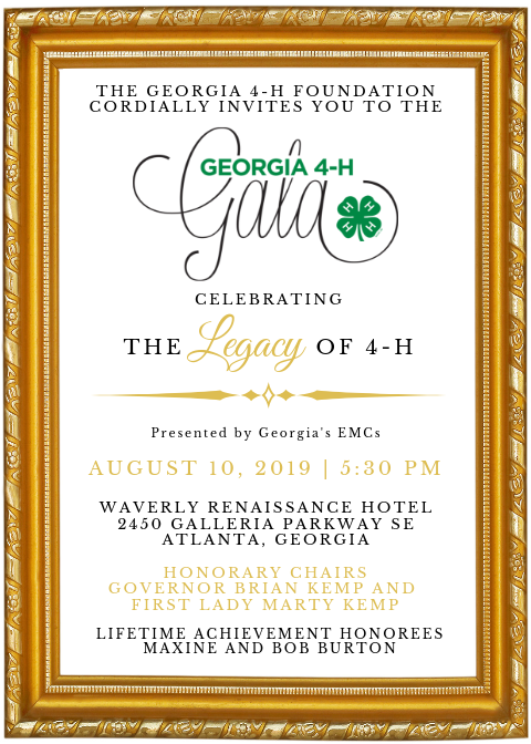 The Georgia 4-H Foundation cordially invites you to the 2019 Georgia 4-H Gala.